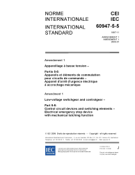 IEC 60947-5-5:1997/AMD1:2005