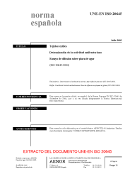 UNE-EN ISO 20645:2005 (R2009)