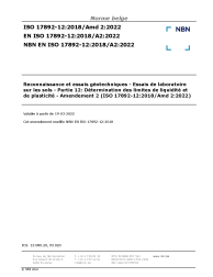 NBN EN ISO 17892-12:2018/A2:2022