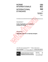 IEC 60542:1976/AMD1:1988