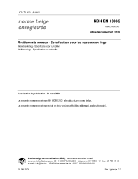 NBN EN 13085:2001