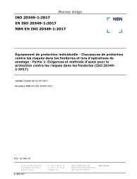 NBN EN ISO 20349-1:2017