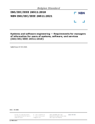 NBN ISO/IEC/IEEE 26511:2021