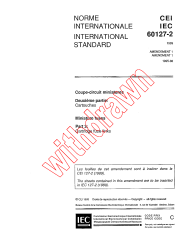 IEC 60127-2:1989/AMD1:1995