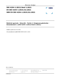 NBN EN ISO 4254-1:2015/A1:2021