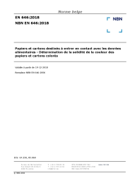 NBN EN 646:2018