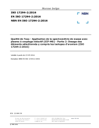 NBN EN ISO 17294-2:2016