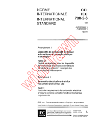 IEC 60730-2-6:1991/AMD1:1994