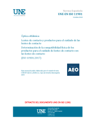 UNE-EN ISO 11981:2018