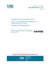 UNE-HD 60364-7-722:2019