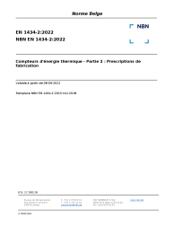 NBN EN 1434-2:2022
