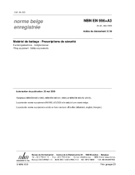 NBN EN 996+A3:2009