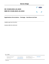 NBN EN 15328:2020+A1:2024