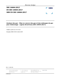 NBN EN ISO 16664:2017