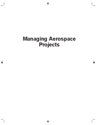 Managing Aerospace Projects