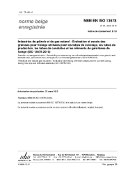NBN EN ISO 13678:2012