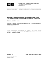ISO/IEC 9594-8:2005/COR2:2009