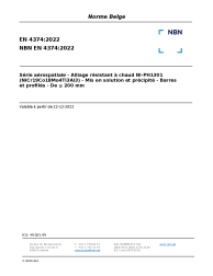 NBN EN 4374:2022