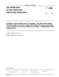NBN EN ISO 24598:2019