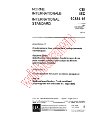 IEC 60384-16:1982/AMD1:1987
