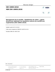 NBN ISO 10003:2018
