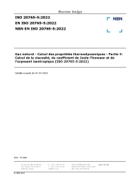 NBN EN ISO 20765-5:2022