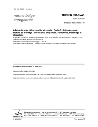 NBN EN 934-3+A1:2012