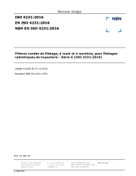 NBN EN ISO 4231:2016