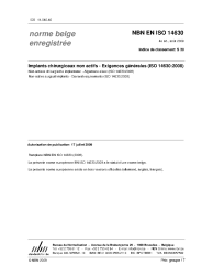 NBN EN ISO 14630:2009