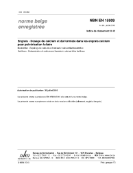 NBN EN 15909:2010