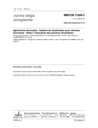 NBN EN 15380-3:2006