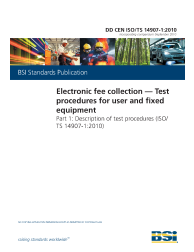 DD CEN ISO/TS 14907-1:2010