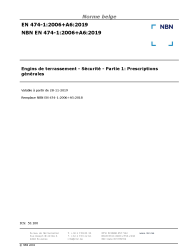 NBN EN 474-1:2006+A6:2019