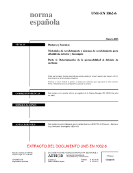 UNE-EN 1062-6:2003 (R2020)