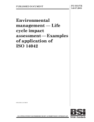 PD ISO/TR 14047:2003