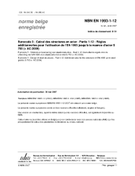NBN EN 1993-1-12:2007