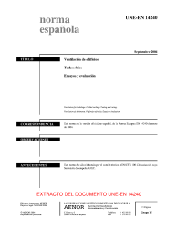 UNE-EN 14240:2004 (R2018)