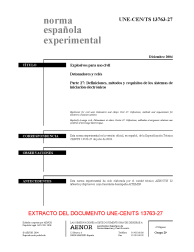 UNE-CEN/TS 13763-27:2004 (R2008)