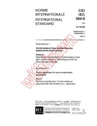 IEC 60384-6:1987/AMD1:1992