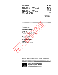 IEC 60086-2:1994/AMD1:1995