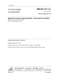 NBN EN 15011+A1:2014