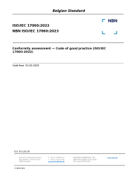 NBN ISO/IEC 17060:2023