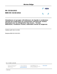 NBN EN 15218:2022