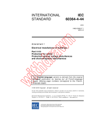 IEC 60364-4-44:2001/AMD1:2003