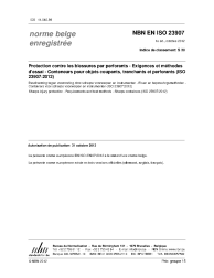 NBN EN ISO 23907:2012