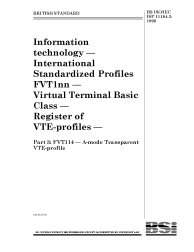 BS ISO/IEC ISP 11184-3:1996