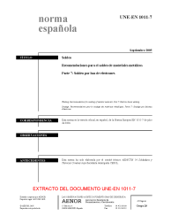 UNE-EN 1011-7:2005 (R2020)