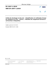 NBN EN 1047-1:2019