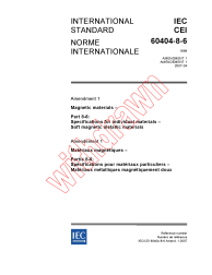 IEC 60404-8-6:1999/AMD1:2007