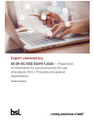 BS EN IEC/IEEE 82079-1:2020 ExComm